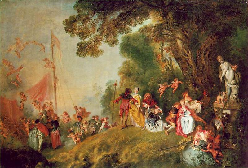 WATTEAU, Antoine Pilgrimage to Cythera1